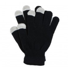 Zimowe rękawiczki do ekranu dotykowego Czarne