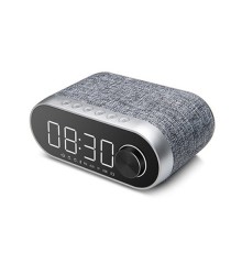 REMAX Głośnik Bezprzewodowy Bluetooth Clock z budzikiem RB-M26 - Srebrny